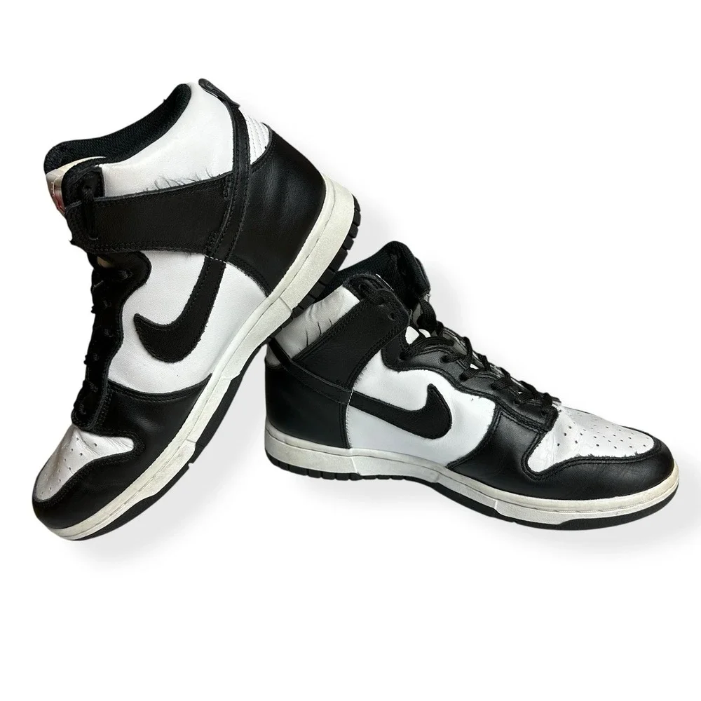 Nike‎ Dunk High Panda Sneakers Women's Size 8 White/Black DD1869 103